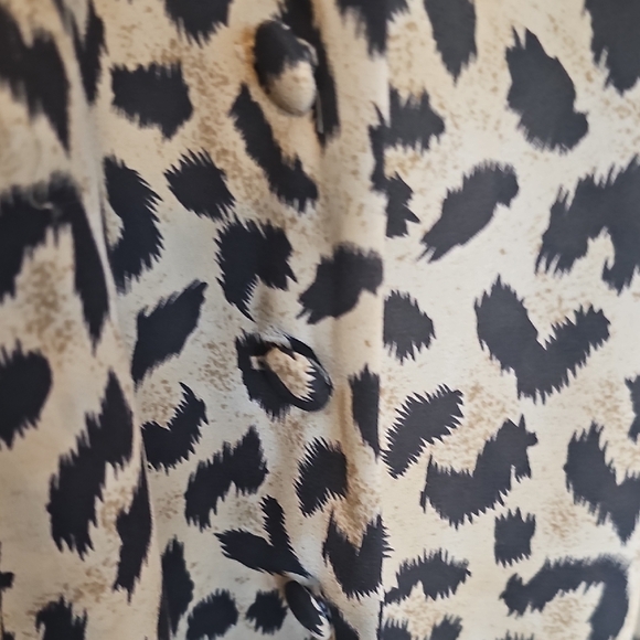 Casual Corner Vintage Leopard Print Sleeveless Button up Maxi Dress Size 10 - Picture 14 of 16